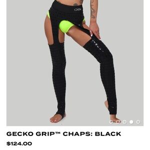 Pole dancing chaps with gecko grip